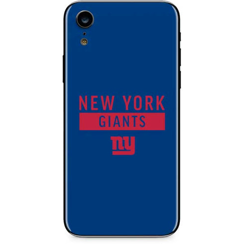 NFL New York Giants Blue Performance Series iPhone XR Skin
