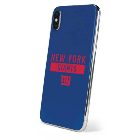 NFL New York Giants Blue Performance Series iPhone XS Max Skin