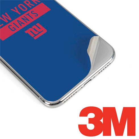 NFL New York Giants Blue Performance Series iPhone XS Skin
