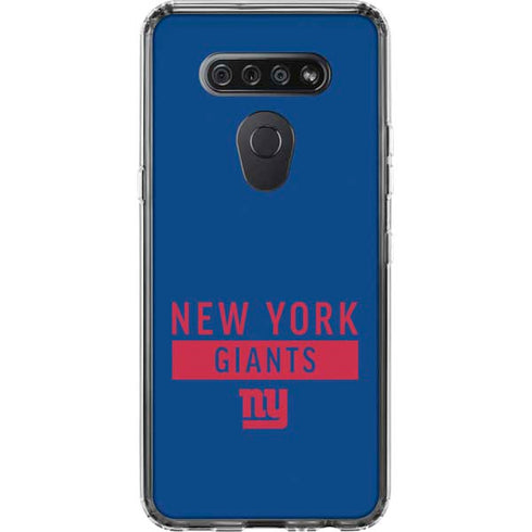 NFL New York Giants Blue Performance Series LG K51/Q51 Clear Case
