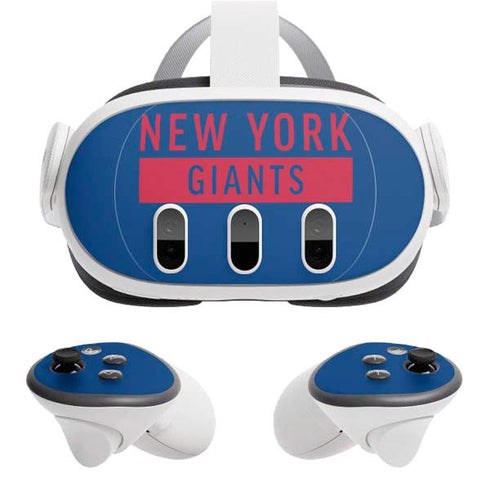 NFL New York Giants Blue Performance Series Meta Quest 3 Skin