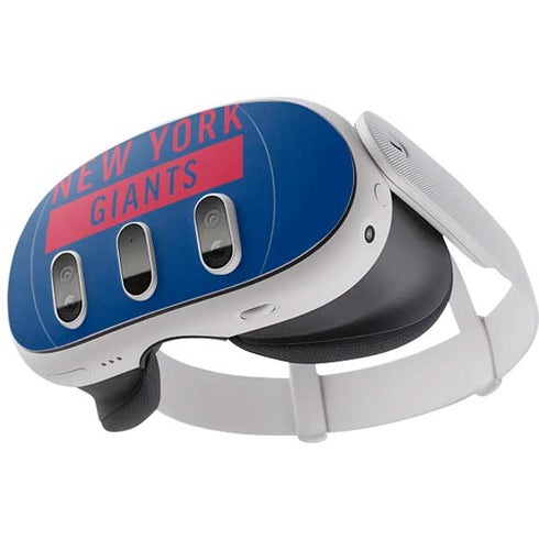 NFL New York Giants Blue Performance Series Meta Quest 3 Skin