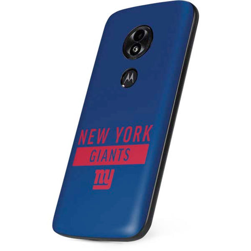 NFL New York Giants Blue Performance Series Moto E5 Play Skin