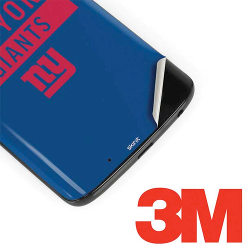NFL New York Giants Blue Performance Series Moto G6 Skin