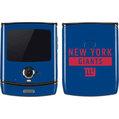 NFL New York Giants Blue Performance Series Motorola RAZR Skin