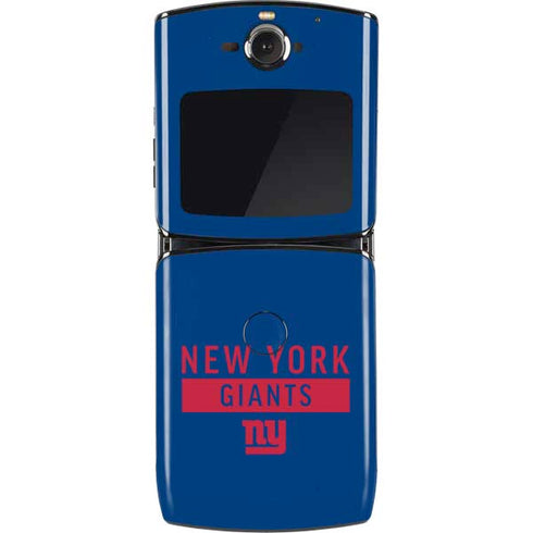 NFL New York Giants Blue Performance Series Motorola RAZR Skin