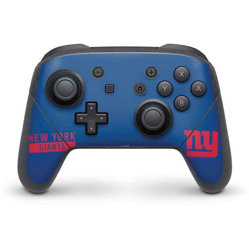 NFL New York Giants Blue Performance Series Nintendo Switch Pro Controller Skin