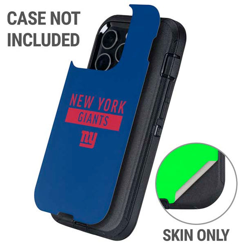 NFL New York Giants Blue Performance Series Otterbox Defender iPhone Skin
