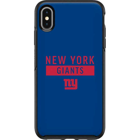 NFL New York Giants Blue Performance Series Otterbox Symmetry iPhone Skin