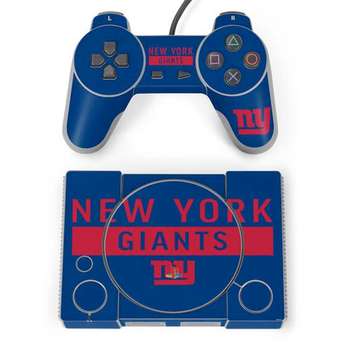 NFL New York Giants Blue Performance Series PlayStation Classic Bundle Skin