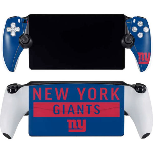 NFL New York Giants Blue Performance Series PlayStation Portal Remote Player Skin