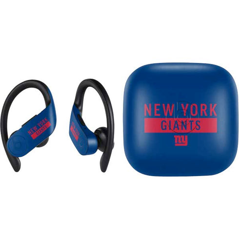 NFL New York Giants Blue Performance Series PowerBeats Pro Skin