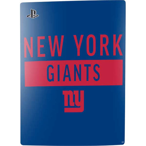 NFL New York Giants Blue Performance Series PS5 Bundle Skin