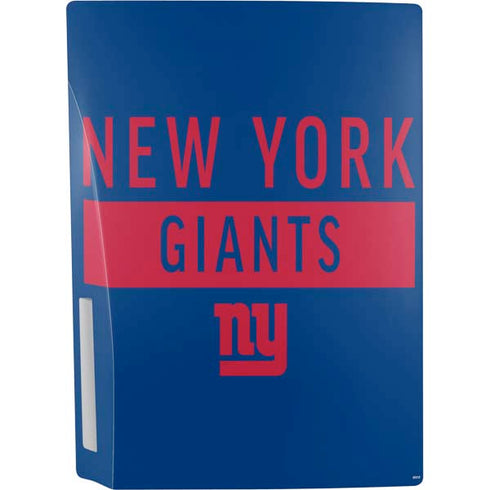NFL New York Giants Blue Performance Series PS5 Bundle Skin