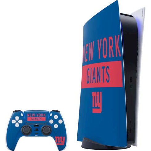 NFL New York Giants Blue Performance Series PS5 Digital Edition Bundle Skin