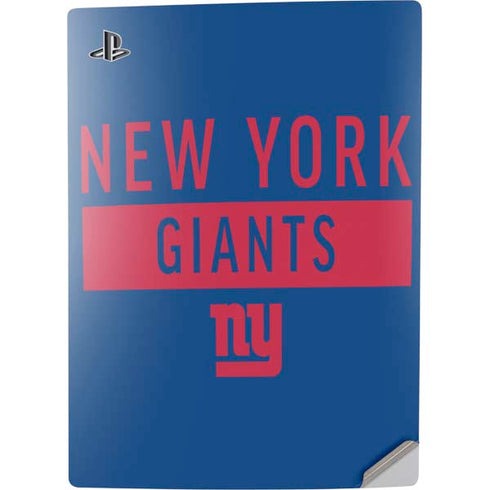 NFL New York Giants Blue Performance Series PS5 Digital Edition Console Skin