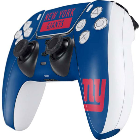 NFL New York Giants Blue Performance Series PS5 Controller Skin