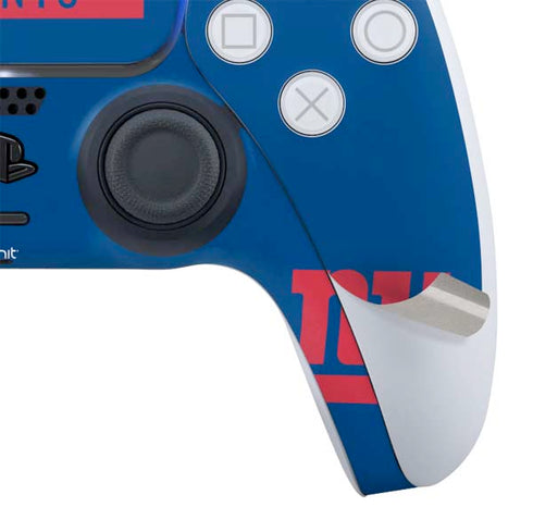 NFL New York Giants Blue Performance Series PS5 Slim Digital Edition Bundle Skin