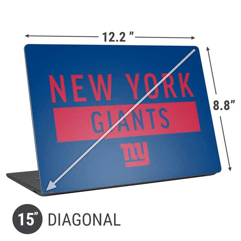 NFL New York Giants Blue Performance Series Universal Laptop 15in (12.2 x 8.8in) Skin