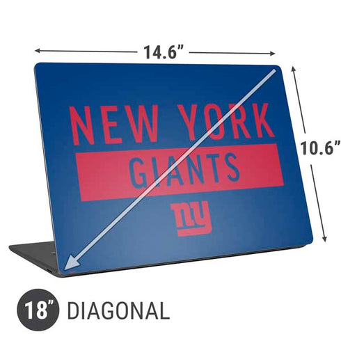 NFL New York Giants Blue Performance Series Universal Laptop 18in (14.6 x 10.6in) Skin