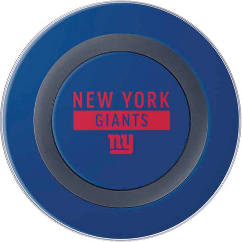 NFL New York Giants Blue Performance Series Wireless Charger Skin