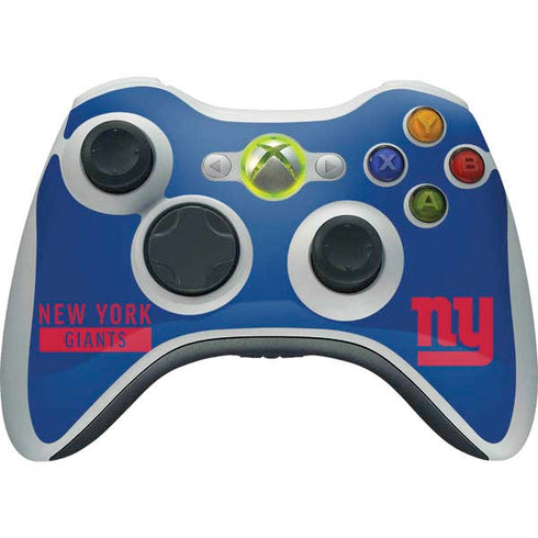 NFL New York Giants Blue Performance Series Xbox 360 Wireless Controller Skin
