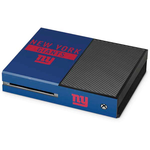 NFL New York Giants Blue Performance Series Xbox One Console Skin