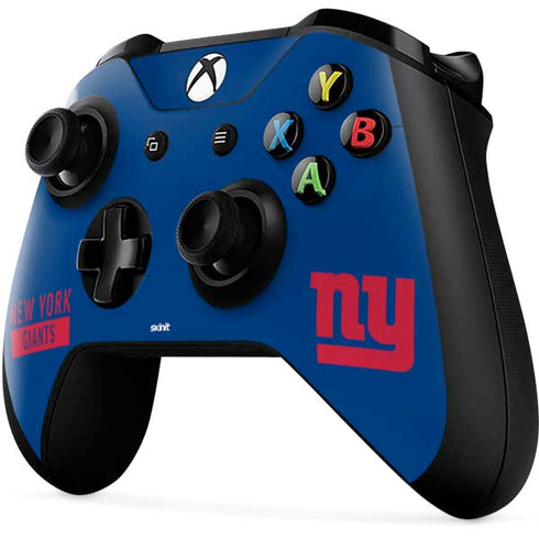 NFL New York Giants Blue Performance Series Xbox One X Controller Skin