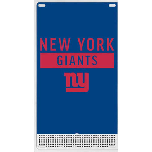 NFL New York Giants Blue Performance Series Xbox Series S Bundle Skin
