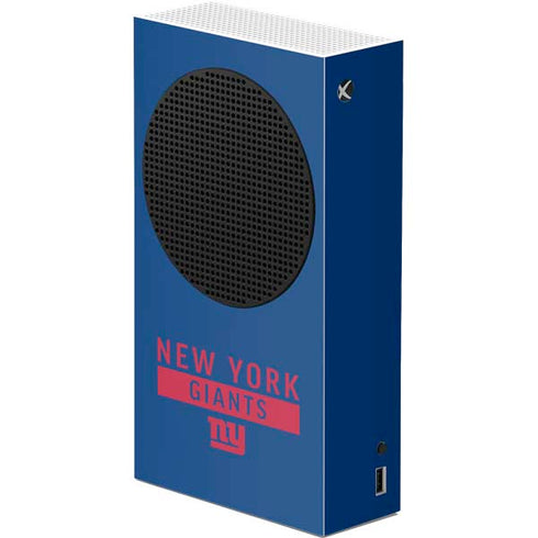NFL New York Giants Blue Performance Series Xbox Series S Console Skin