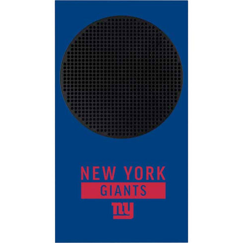 NFL New York Giants Blue Performance Series Xbox Series S Console Skin