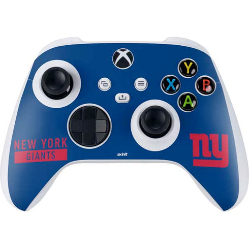 NFL New York Giants Blue Performance Series Xbox Series S Controller Skin