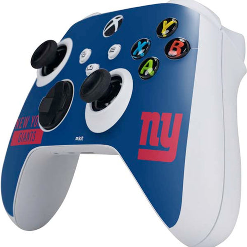 NFL New York Giants Blue Performance Series Xbox Series S Controller Skin