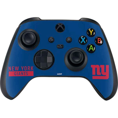 NFL New York Giants Blue Performance Series Xbox Series X Controller Skin