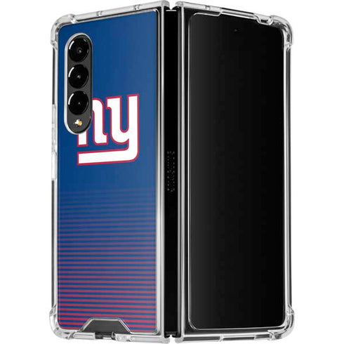NFL New York Giants Breakaway Galaxy Z Fold4 5G Clear Case