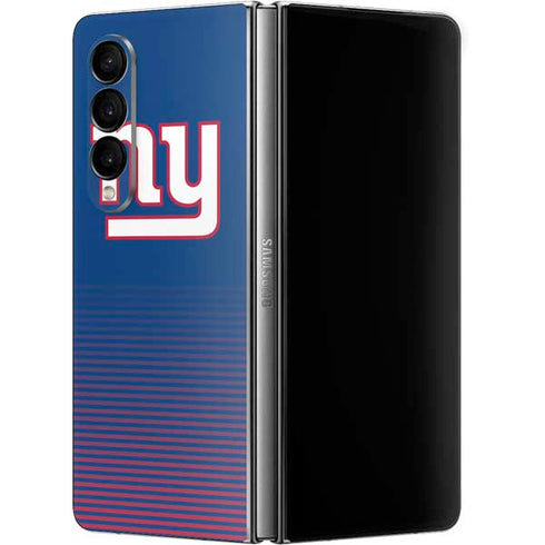 NFL New York Giants Breakaway Galaxy Z Fold4 5G Skin