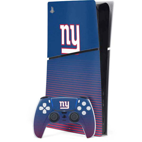 NFL New York Giants Breakaway PS5 Slim Digital Edition Console Skin