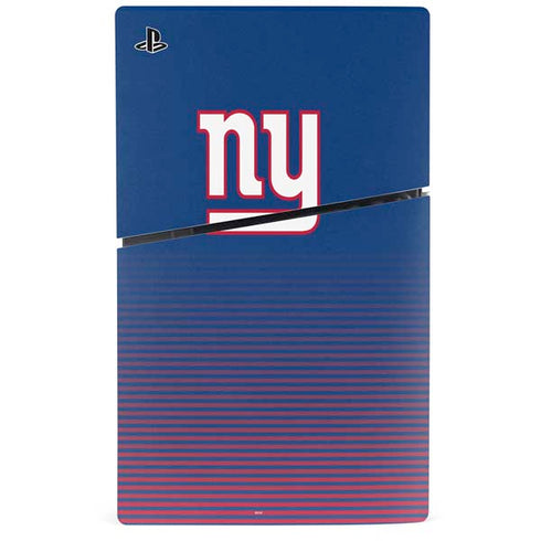NFL New York Giants Breakaway PS5 Slim Digital Edition Console Skin
