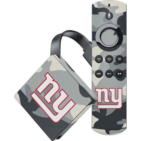 NFL New York Giants Camo Amazon Fire TV Skin