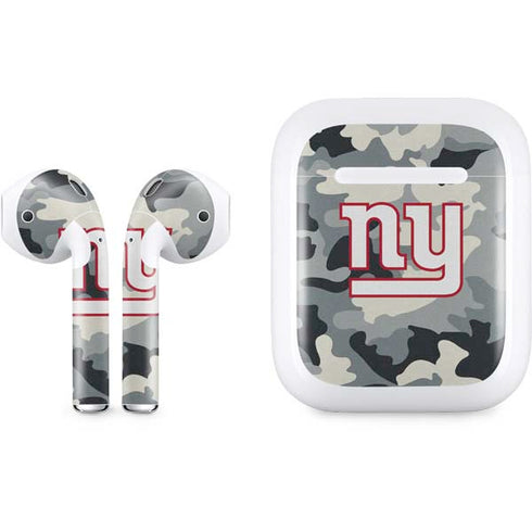 NFL New York Giants Camo Apple AirPods Skin