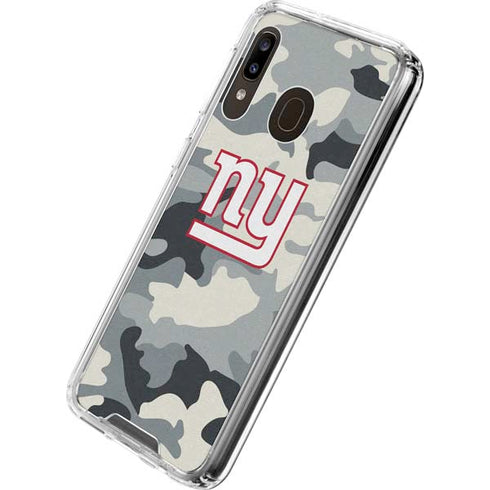 NFL New York Giants Camo Galaxy A30 Clear Case