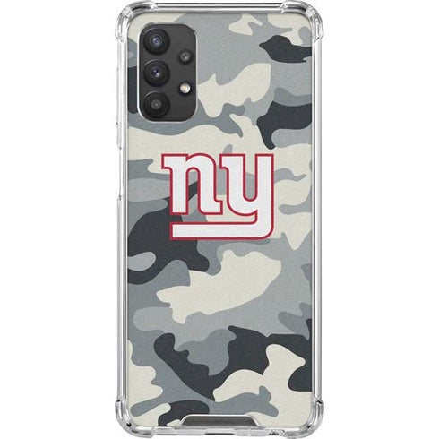 NFL New York Giants Camo Galaxy A32 5G Clear Case