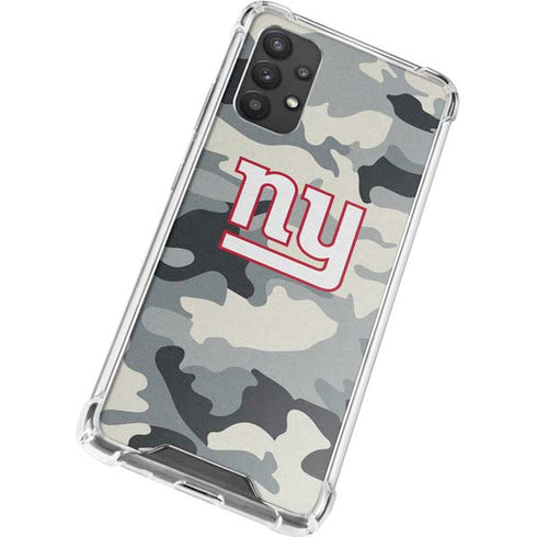 NFL New York Giants Camo Galaxy A32 5G Clear Case