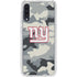 NFL New York Giants Camo Galaxy A50 Clear Case
