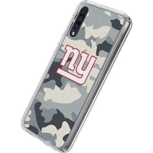 NFL New York Giants Camo Galaxy A50 Clear Case