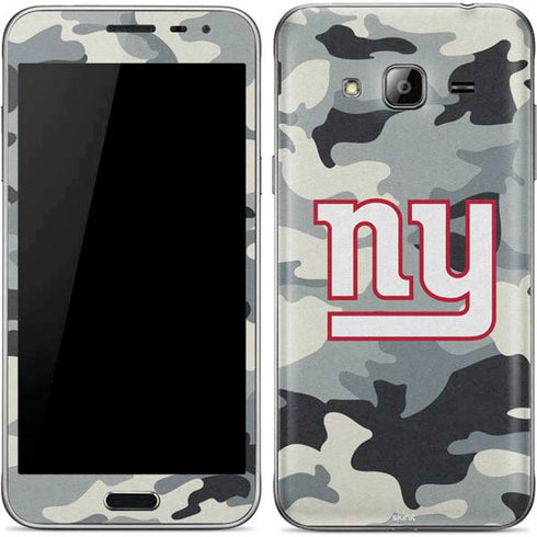 NFL New York Giants Camo Galaxy J3 Skin