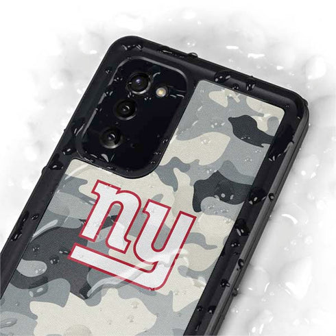 NFL New York Giants Camo Galaxy Note20 5G Waterproof Case