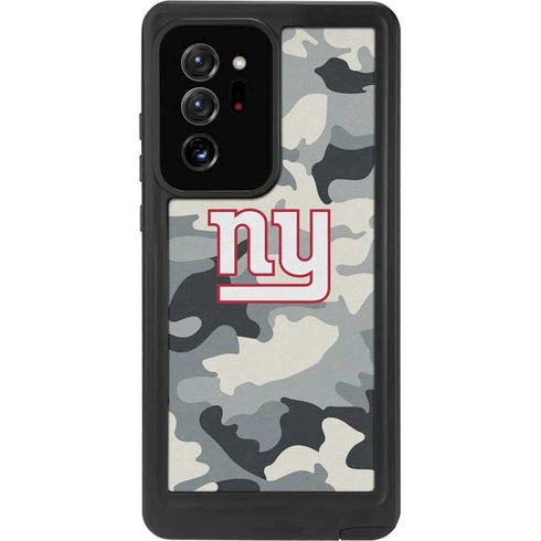 NFL New York Giants Camo Galaxy Note20 Ultra 5G Waterproof Case