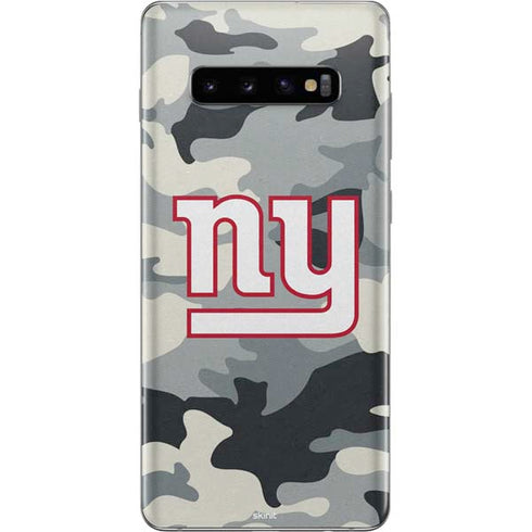 NFL New York Giants Camo Galaxy S10 Plus Skin