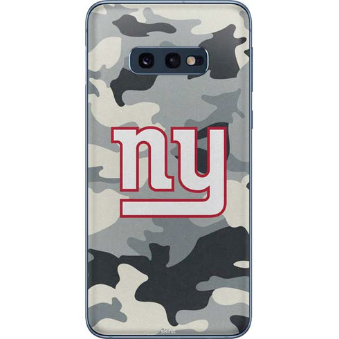 NFL New York Giants Camo Galaxy S10e Skin